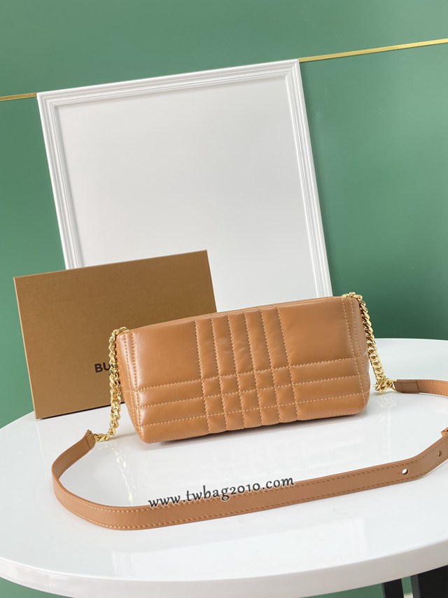 Burberry專門店新款絎縫款Lola蘿拉包 巴寶莉羔羊皮單肩斜挎女包 yxb1179